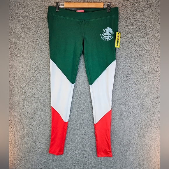 Tipsy Elves Womens Mexico Leggings Size L Designed For Fun. Cinco de mayo - Picture 3 of 14
